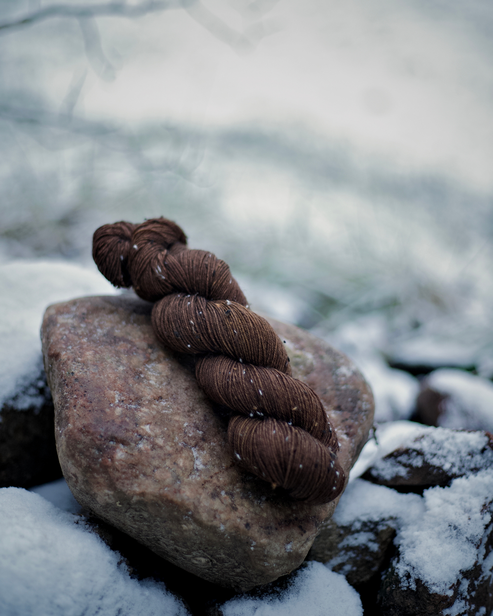 Предзаказ носочный твид "Шоколадный"