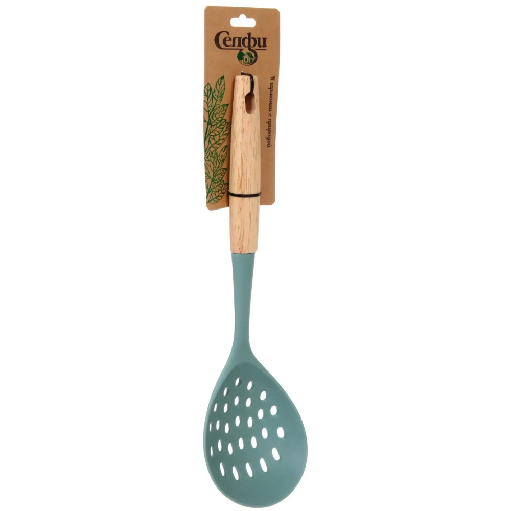 Шумовка кухонная силиконовая «OLIVA» 36,5см