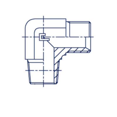Штуцер FC90 BSP 1/4 - BSPT 1/4