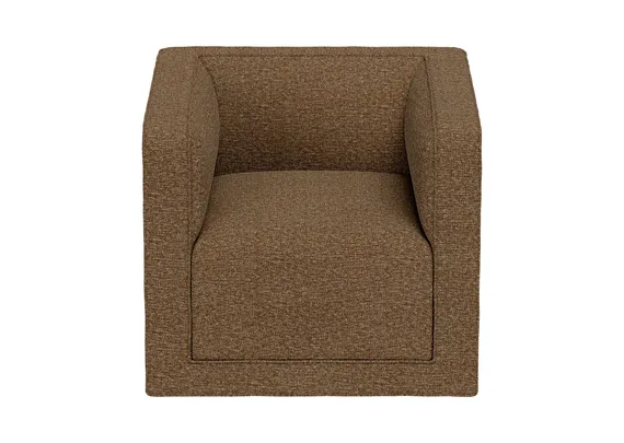 Кресло Cube (коричневый, рогожка)