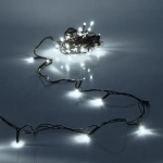 Гирлянда для дома НИТЬ 3 м 20 ламп LED черный пров.,8 реж, IP-20, Белый