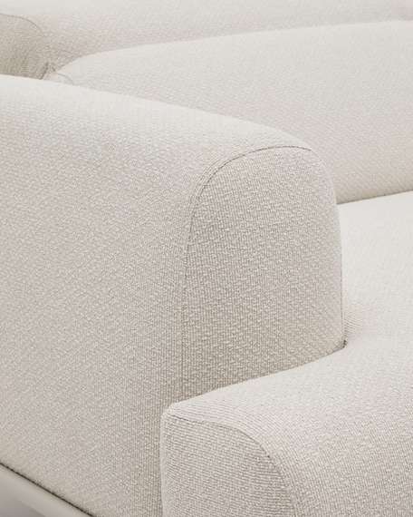 Диван Aurum 3-местный цвета экрю с откидным подголовником 234  см