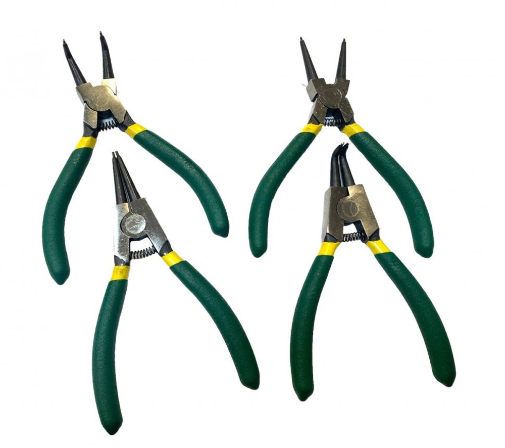 Набор клещей для снятия стопорных колец 5", 4 предметов, арт. № HZ 25.1.059S  horex