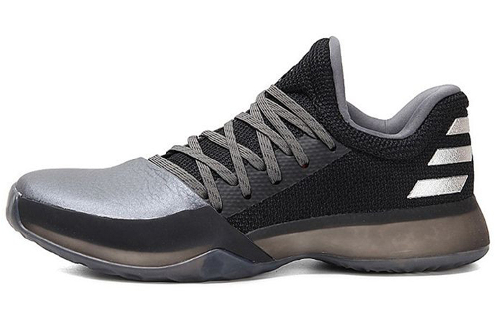 Adidas Harden Vol.1 CNY Chinese Year of the Dog Mastiff shock absorption Lightweight Low-cut actual combat basketball shoes Men's Black Silver