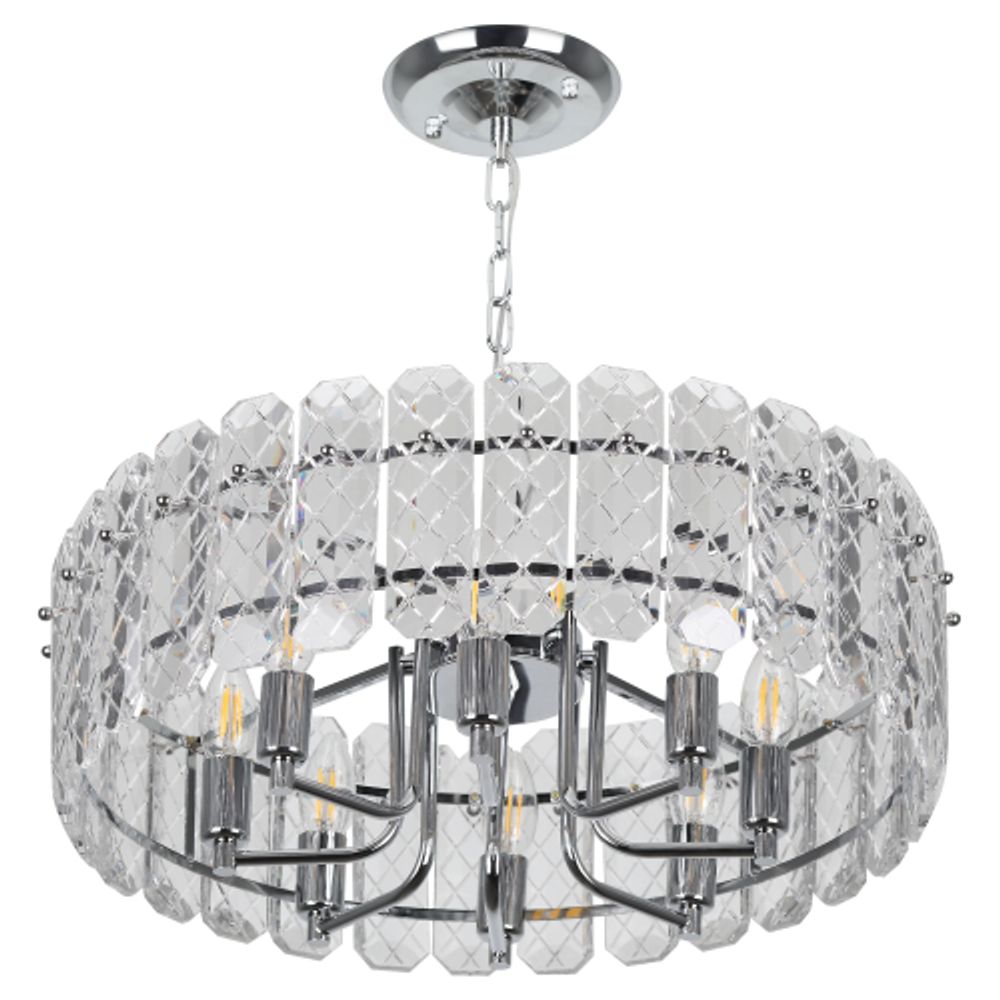 Люстра Rivoli Whitney 1050-308 8 х Е14 40 Вт хрусталь