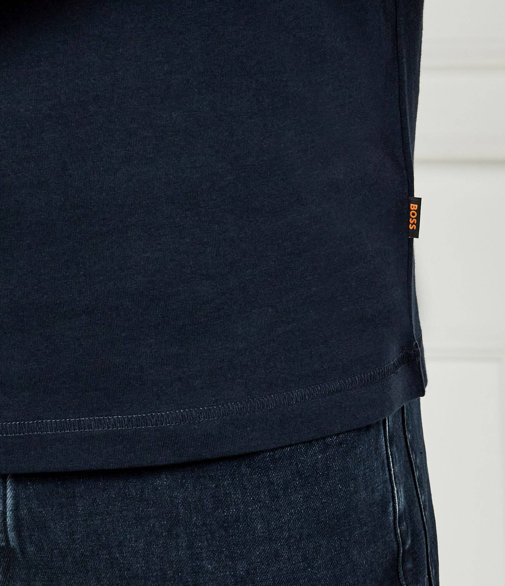 Футболка Te_logotexture BOSS ORANGE - темно-синий(50534923)