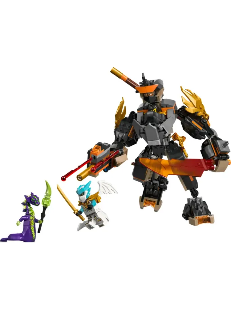 Конструктор NINJAGO 71854 Миссия Коула: робот и дракон Зейн