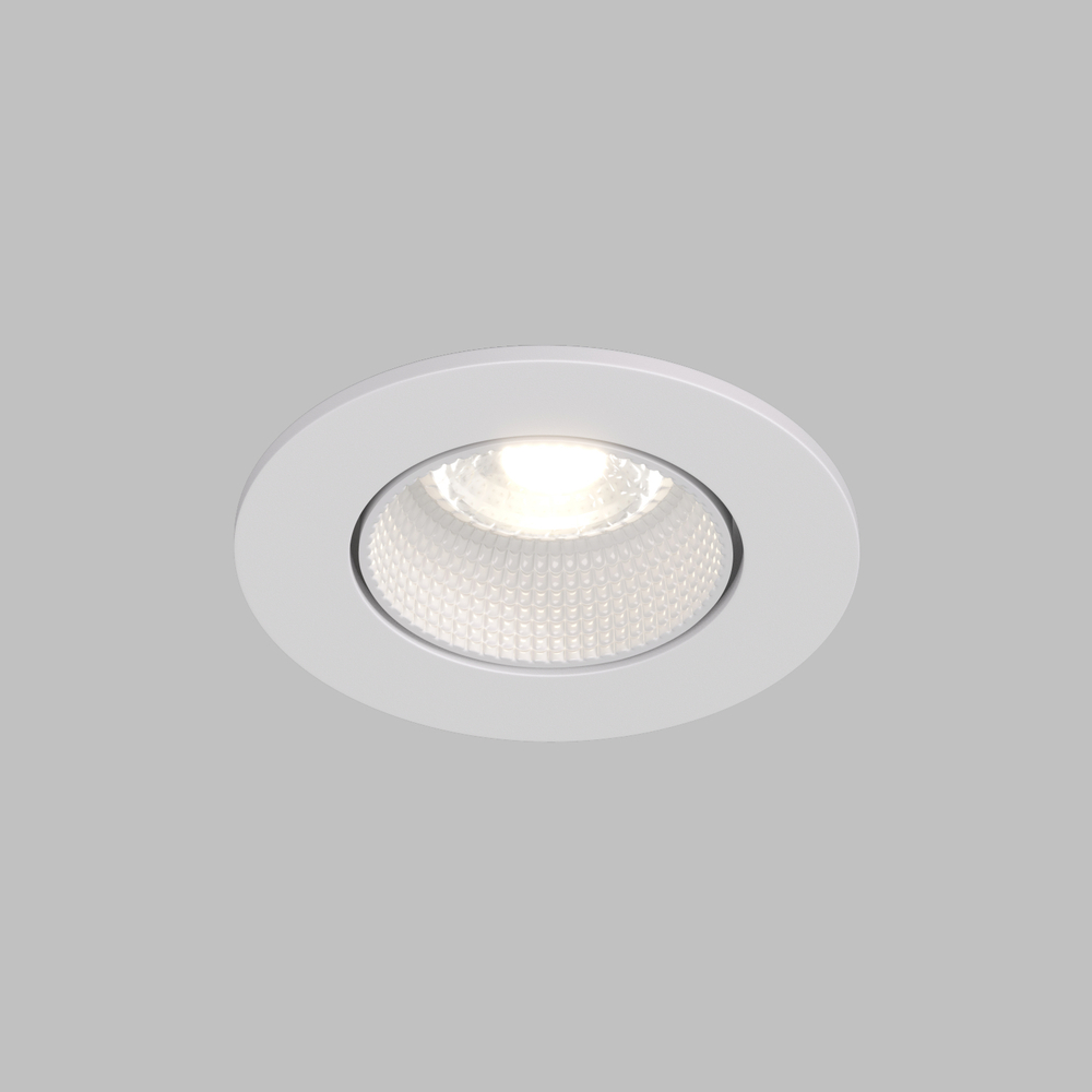 DK3061-WH Встраиваемый светильник, IP 20, 10 Вт, GU5.3, LED, белый/белый, пластик
