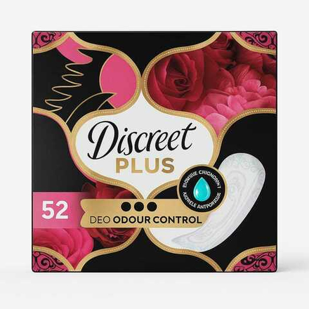 Прокладки ежедневные Discreet Plus Deo Odour Control 52 шт