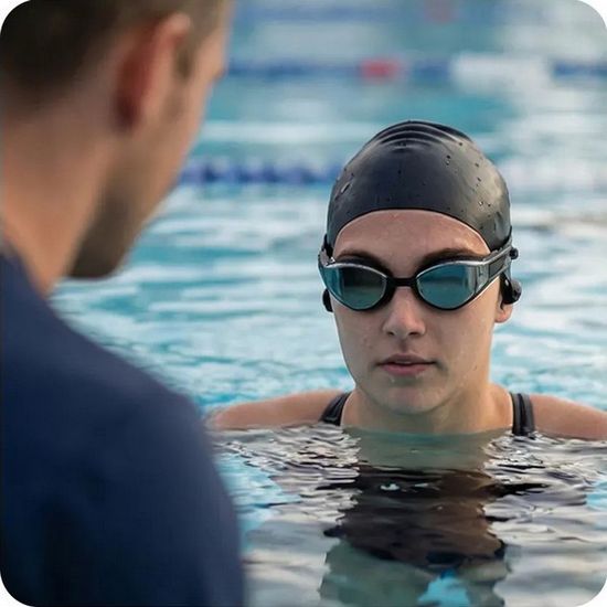 Умные очки для плавания Holoswim Solla Wave AI Music с музыкальным плеером