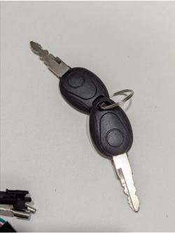 +t Ручка газа с ключом и круиз-контролем для электровелосипеда (красный матовый)