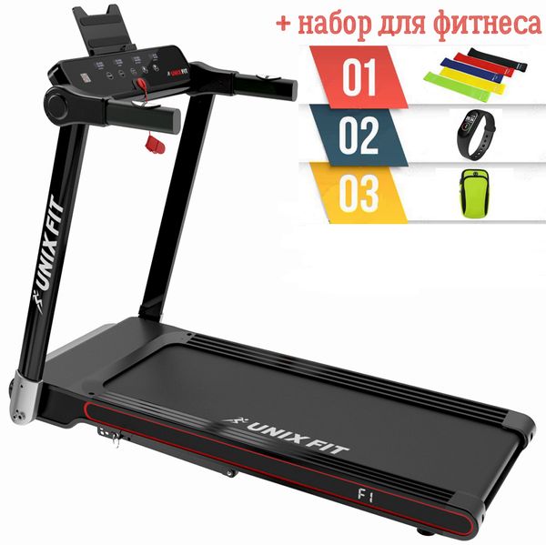 Беговая дорожка UNIXFIT Hi-tech F1 Dark Storm