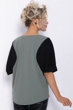 Блуза Санторини (оливковая) Б12065 LT Collection