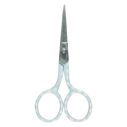 Ножницы для вышивания "Горошки", 9 см, Hemline, цвет голубой