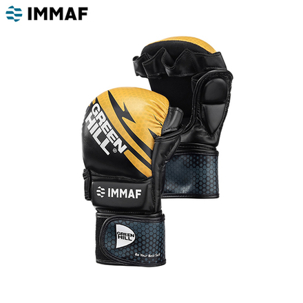 MMI-602 Перчатки MMA IMMAF approved черно-золотистые