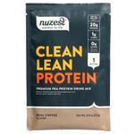 Nuzest, Clean Lean Protein, смесь для приготовления напитков из горохового протеина премиального качества, настоящий кофе, 10 пакетиков по 25 г (0,9 унции)