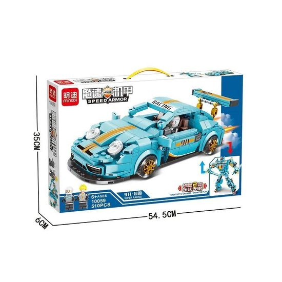 Конструктор minGDi "  Спорткарт Porsche 911 " (2 в 1), 510 деталей