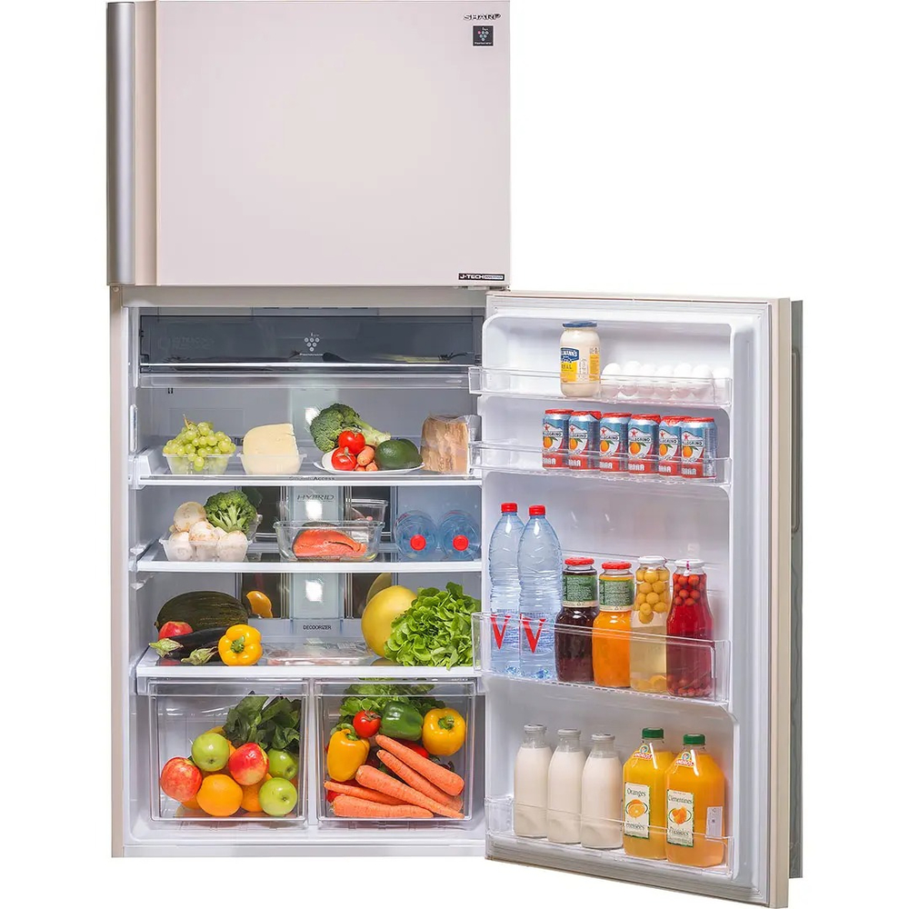 Холодильник Sharp SJ-XE55PM-BE с уникальной технологией очистки и ионизации воздуха Plasmacluster ION