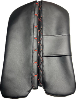 Чехлы на козырьки ВАЗ 2104, 2105, 2107 (красная нить Рубин)