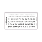 2 Kapous Professional Nails Пластина для стемпинга, Alphabet  ,