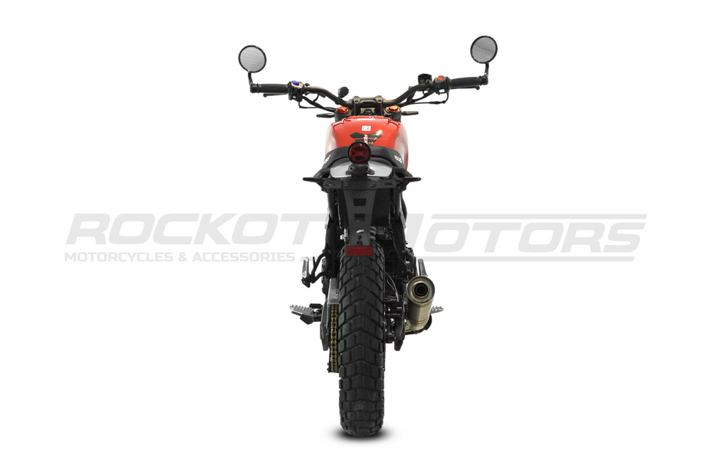Мотоцикл дорожный ROCKOT SCRAMBLER (красный глянцевый)