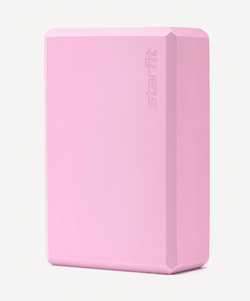 Блок для йоги YB-200 EVA, розовый пастель