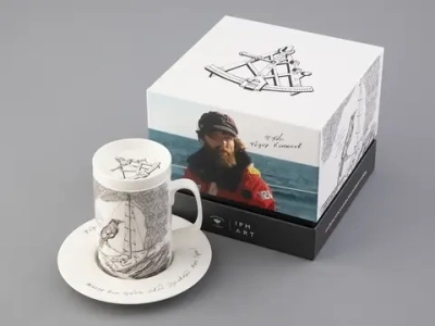 Бокал с крышкой в подарочной упаковке, форма Top. рисунок Яхта Алые паруса, арт. 81.32935.00.1