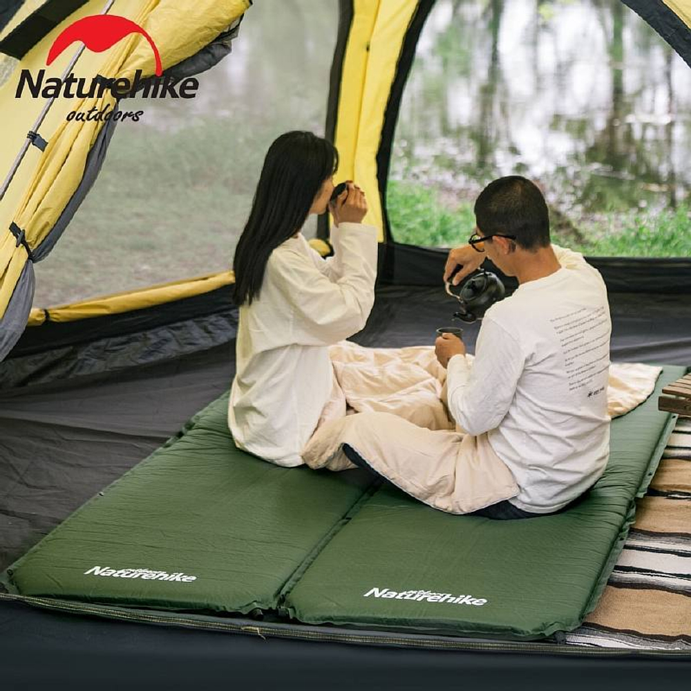 Коврик cамонадувающийся Naturehike D03 зеленый