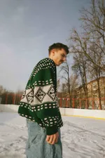 Купить Свитер БИЧ Пацанский зеленый Свитер БИЧ Пацанский зеленый