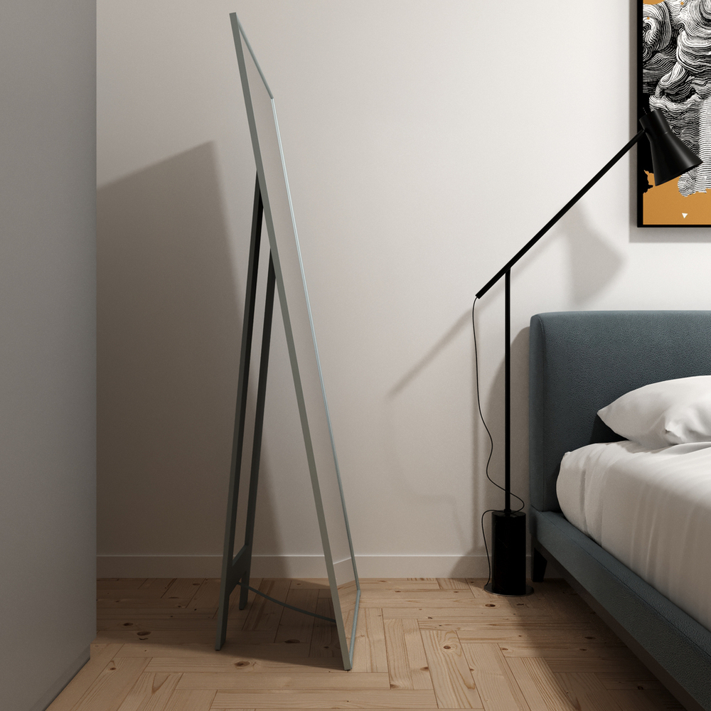 Зеркало MIXLINE "Графика" 600*1500 (ШВ) напольное, алюминиевый профиль