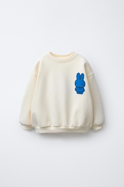 ZARA ТОЛСТОВКА С НАШИВКАМИ MIFFY™ MERCIS BV ©, ЭКРЮ