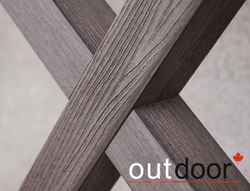 Перила ДПК Outdoor 90*45*3000 мм. STORM BROWN коричневые микс