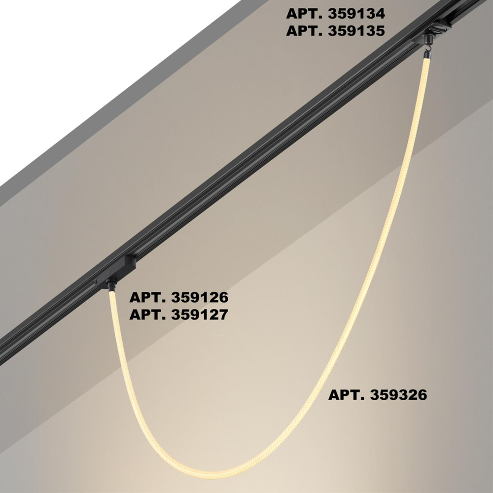 359326 KONST NT24 066 черный Светильник светодиодный IP20 LED 3000K 14W 170-265V 1360Лм RAMO