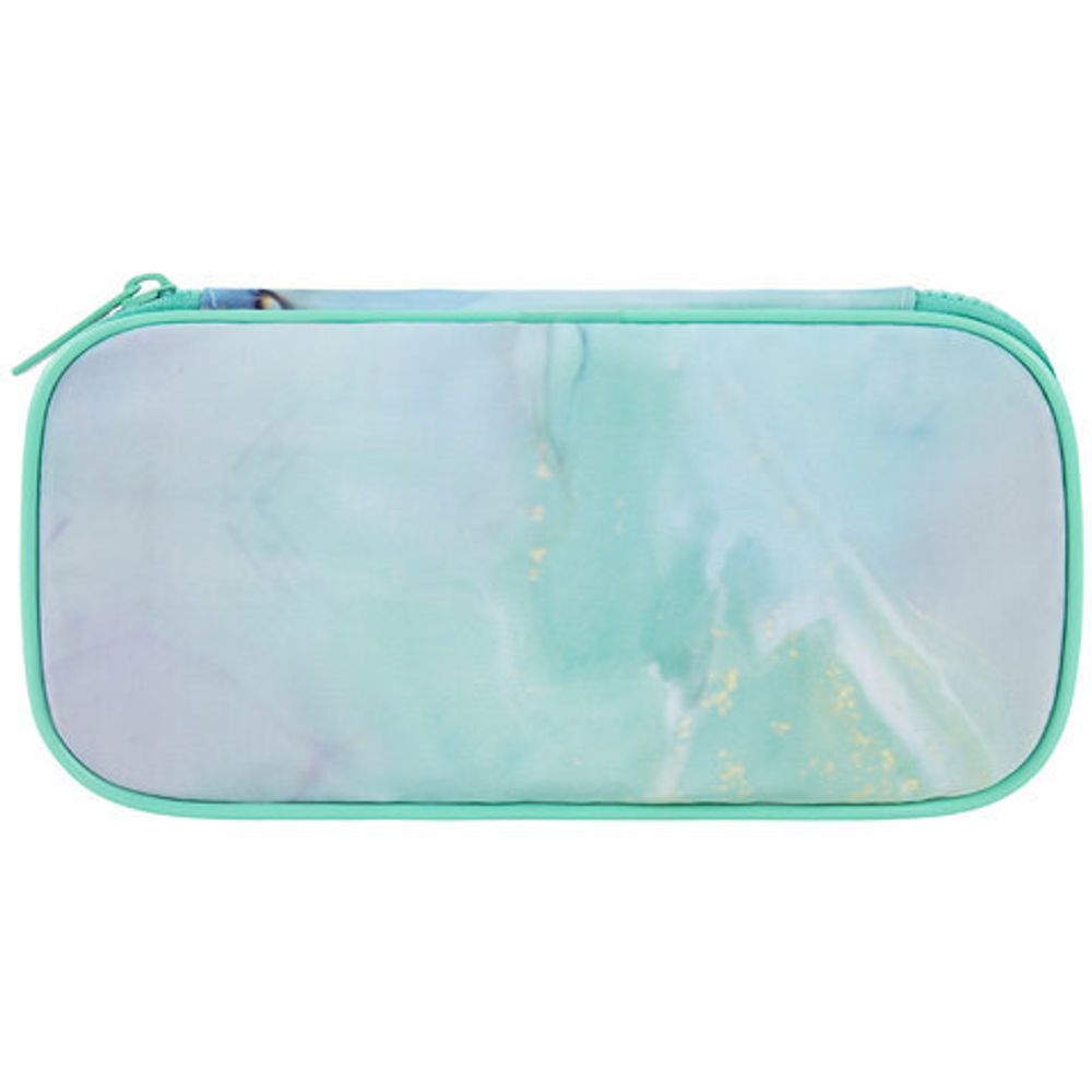 Пенал-органайзер BRAUBERG, 1 отделение, полиэстер, 22x11,5x6 см, "Mint marble", 271571