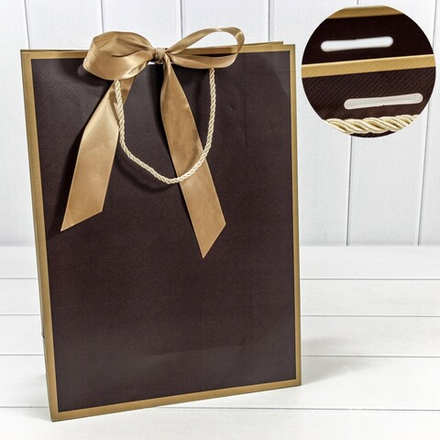 Пакет Бант, коричневый
