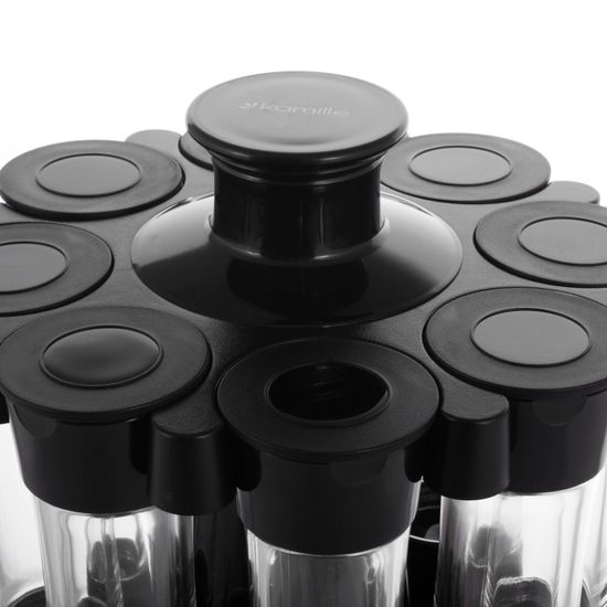 Набор ёмкостей для специй 8 шт. Kamille КМ-7051 на круглой подставке