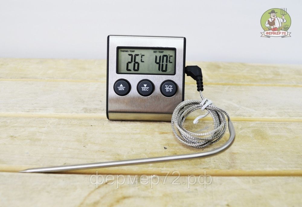 Кухонный термометр (вынос. щуп, таймер)