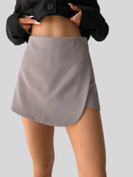 Юбка-шорты Yu Ze Fashion 2019231 однотонная на молнии сзади