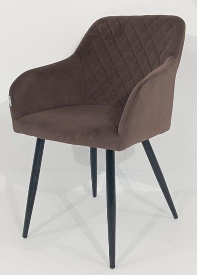 Стул BRANDY 505-11 Кофе, велюр "беспальчиковый" / черный каркас, М-City