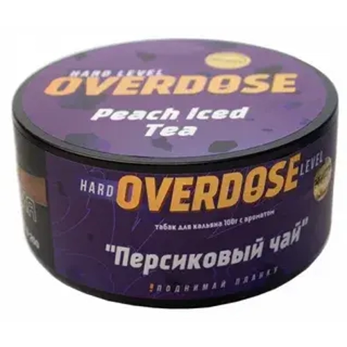 М. Табак для кальяна Overdose Peach Iced Tea (Персиковый чай), 100г.