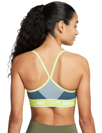 ТОП теннисный Nike Dri-Fit Indy Logo Bra - ash green/aviator grey/white