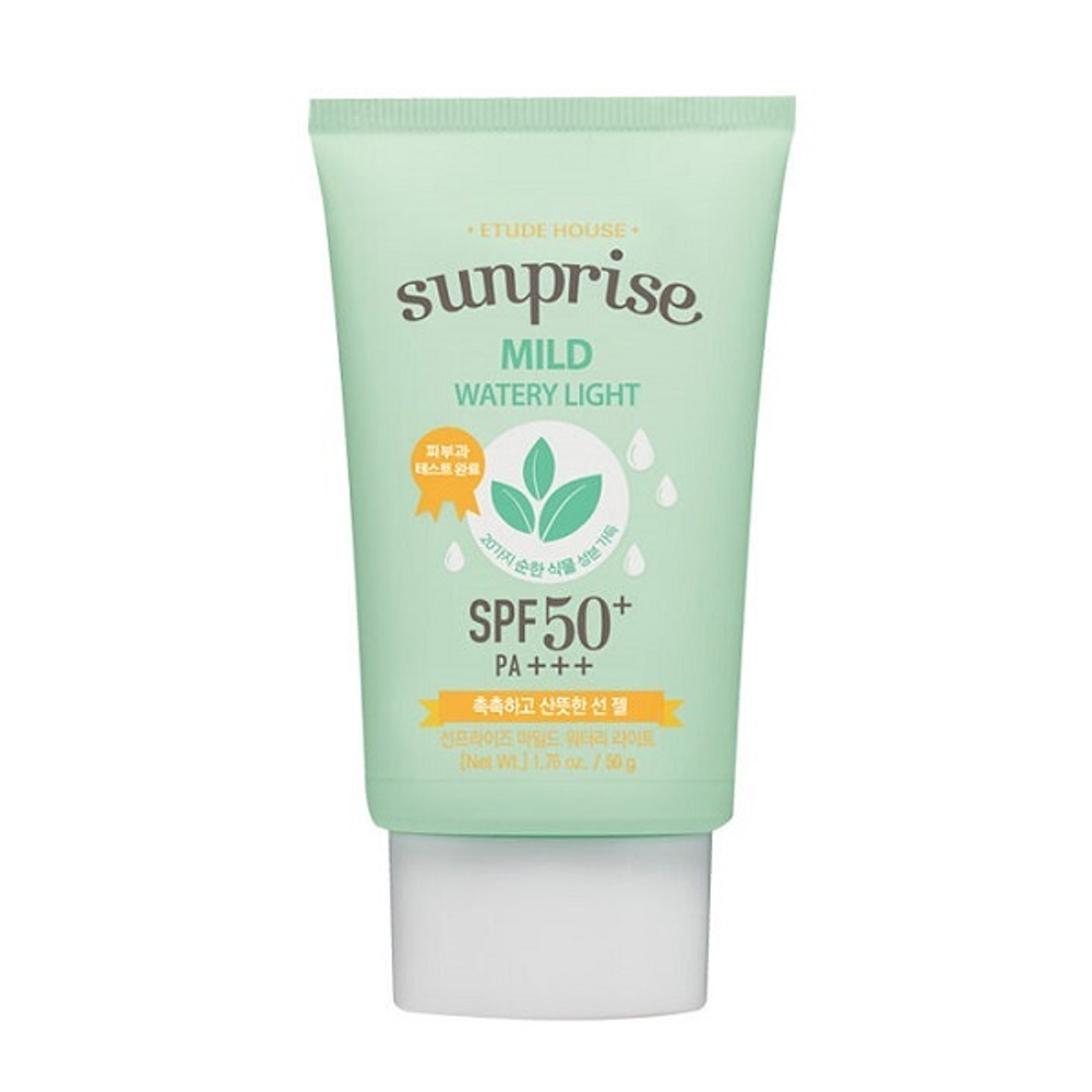 Легкое увлажняющее солнцезащитное молочко SPF50+ PA+++ Etude House Sun-Prise Mild Watery Light 50г