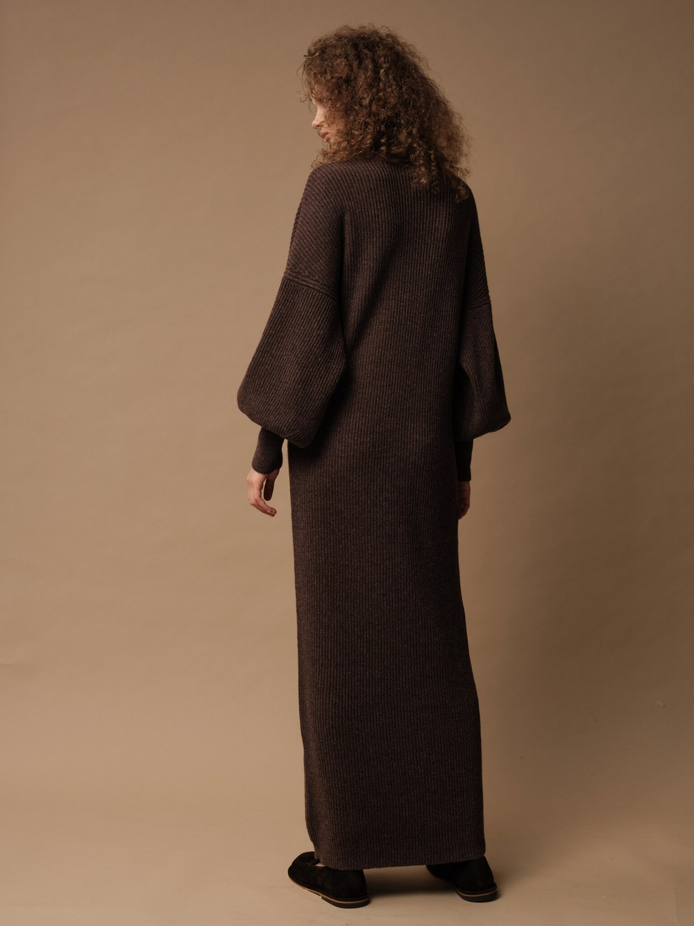 D0341-8100 Платье dbr, шоколадный