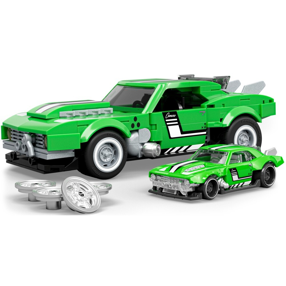 Mattel Brick Shop - HOT WHEELS Speed Series KIDS Custom '68 Camaro 289-element car. JFT16
