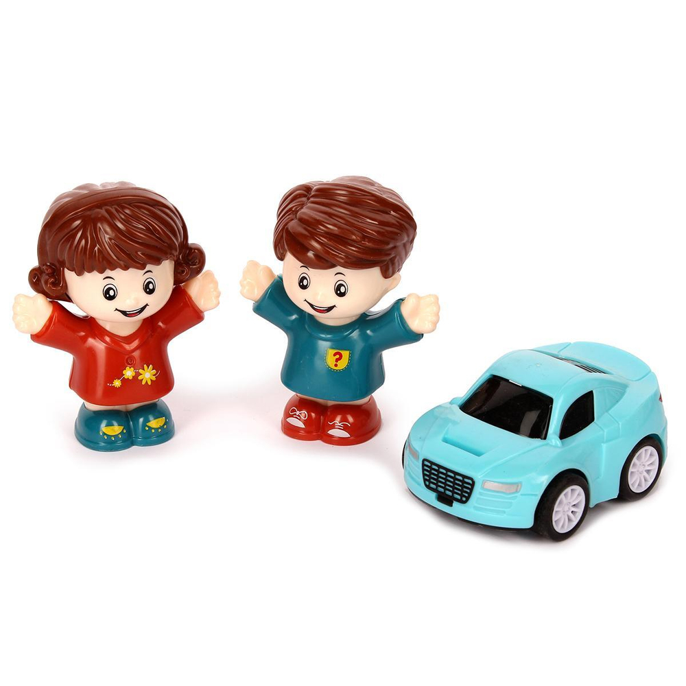 Дом для куклы с фигурками и машиной, коробка 6642