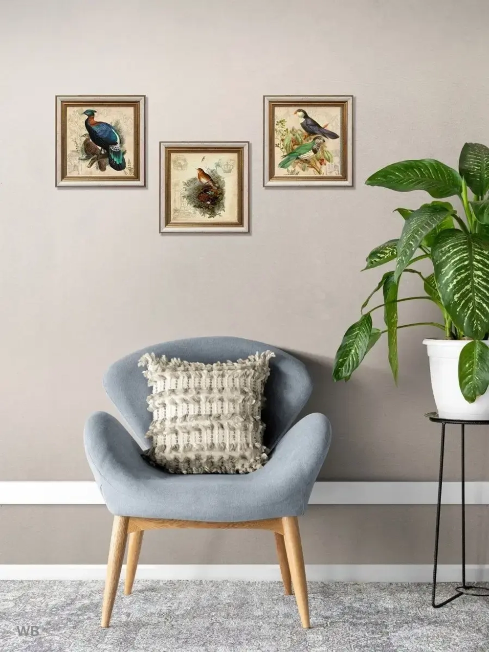 Картина на стену интерьерная на холсте 25х25см