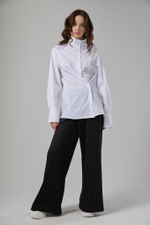 Рубашка оверсайз трансформер белая