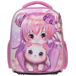 Рюкзак 35х27х13см 1 отделение 2 кармана "Аниме с котиком" (Хатбер)