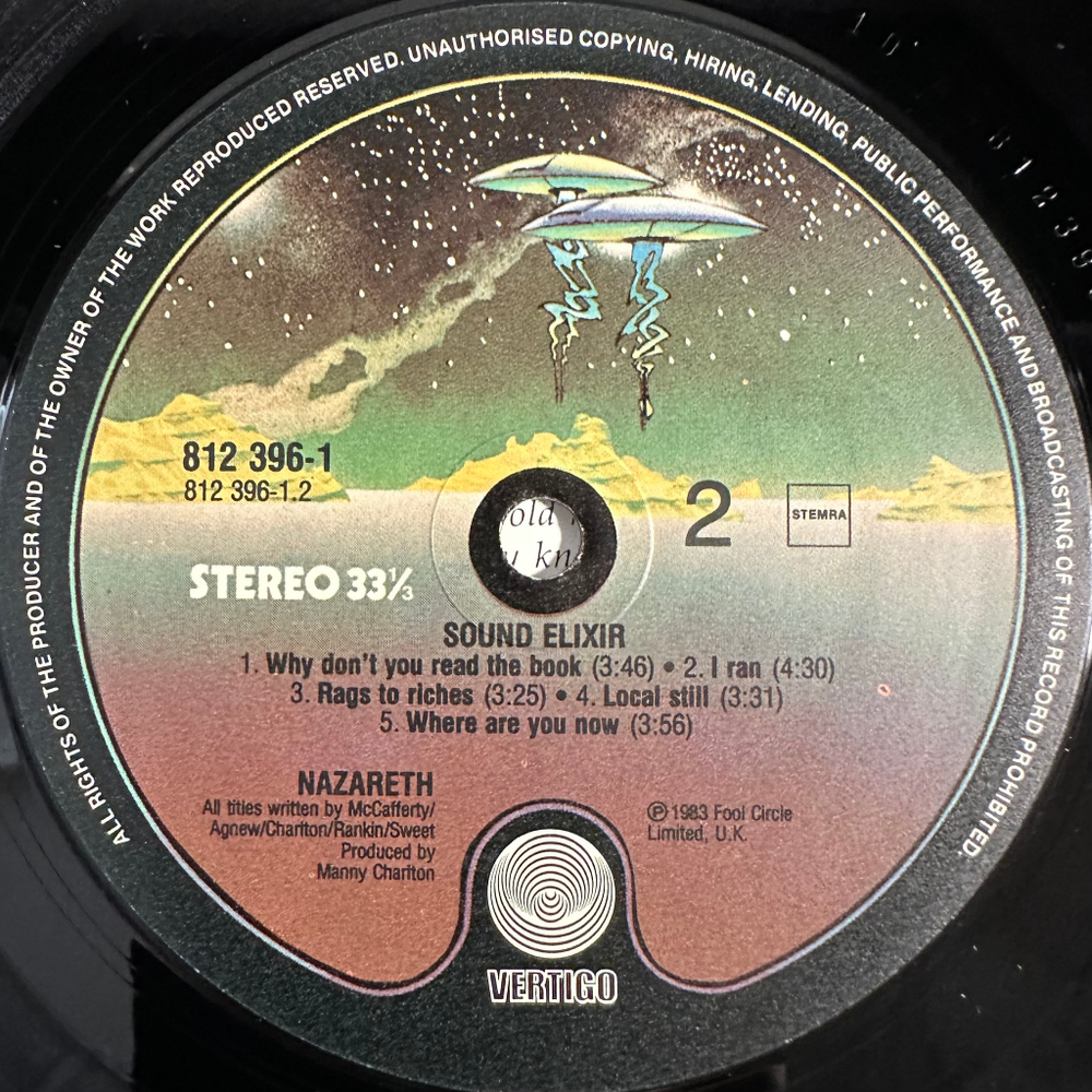 Nazareth - Sound Elixir (Голландия 1983г.)