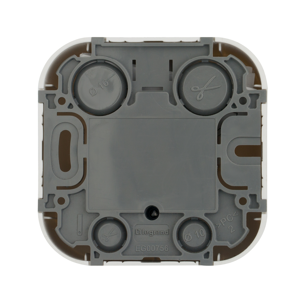 Розетка TV (телевизионная) "звезда" IP20 белый Quteo Legrand